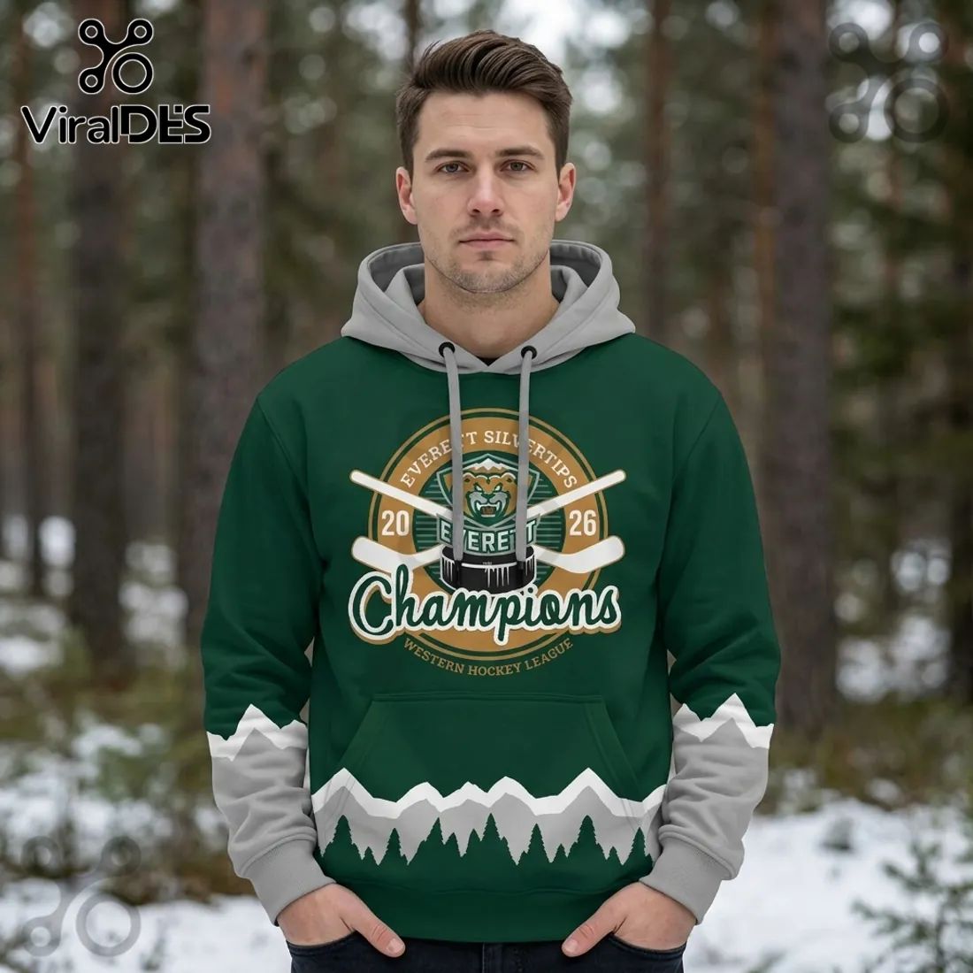 Everett Silvertips WHL Champions 2026 Pullover Hoodie