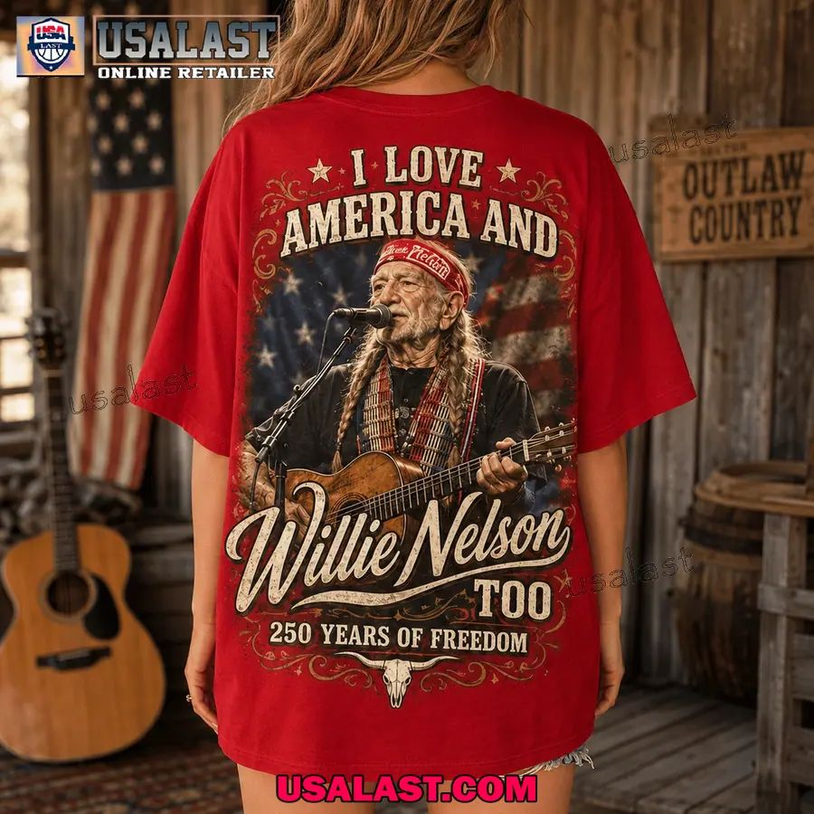 Willie Nelson Us 250th Anniversary 3D Tee Shirt