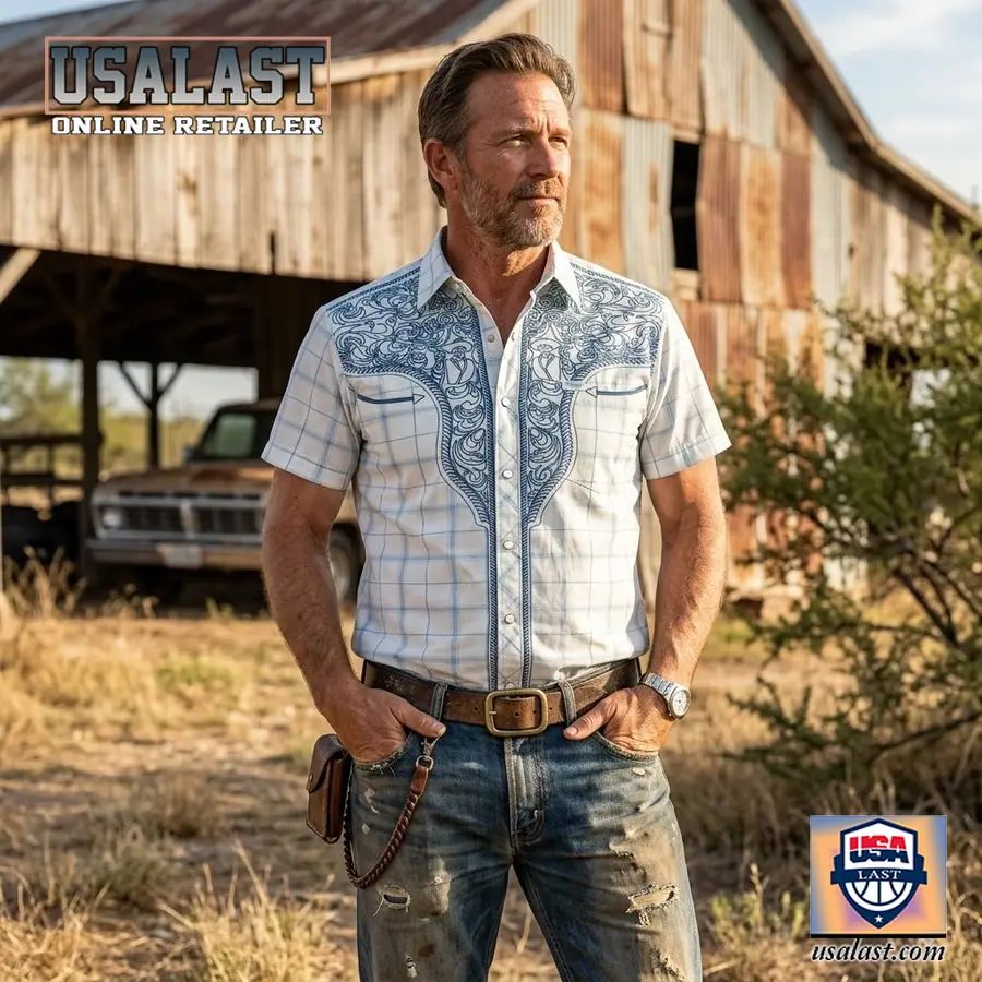 Outlaw V2 Pearl Snaps Short Sleeve Hawaiian Shirt