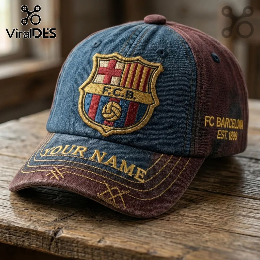 FC Barcelona Custom Denim Cap