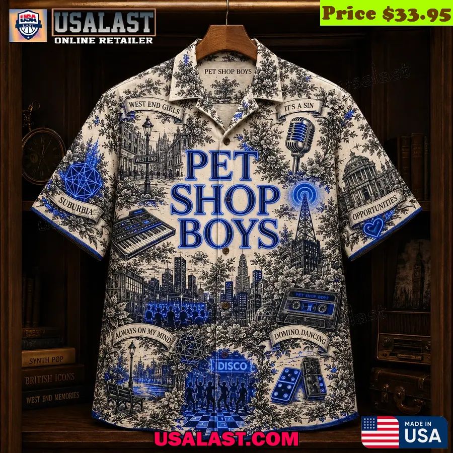 Pet Shop Boys Synth Pop Band Hawaiian Shirt