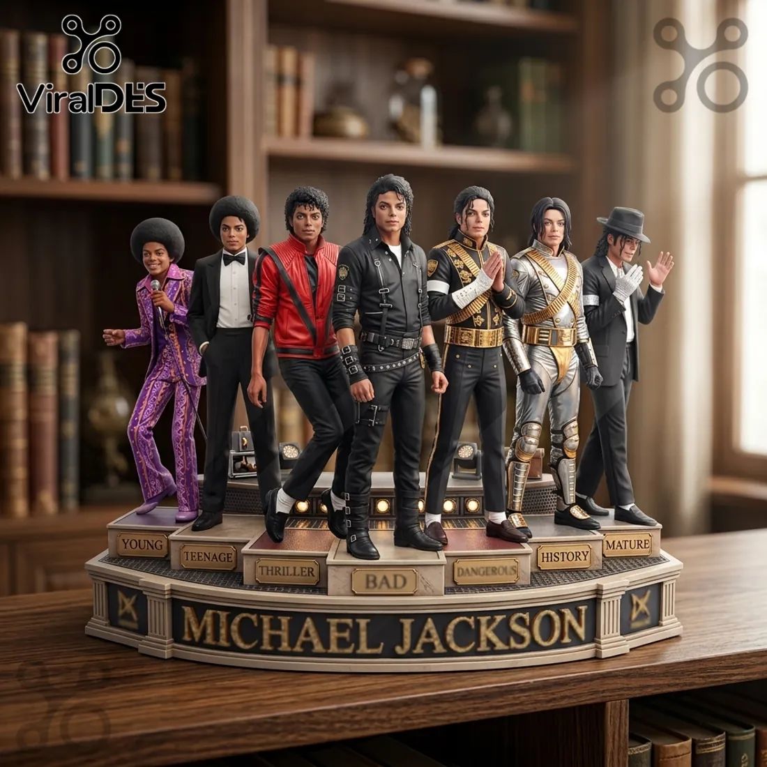 Michael Jackson Evolution Sculpted Figurine Statue