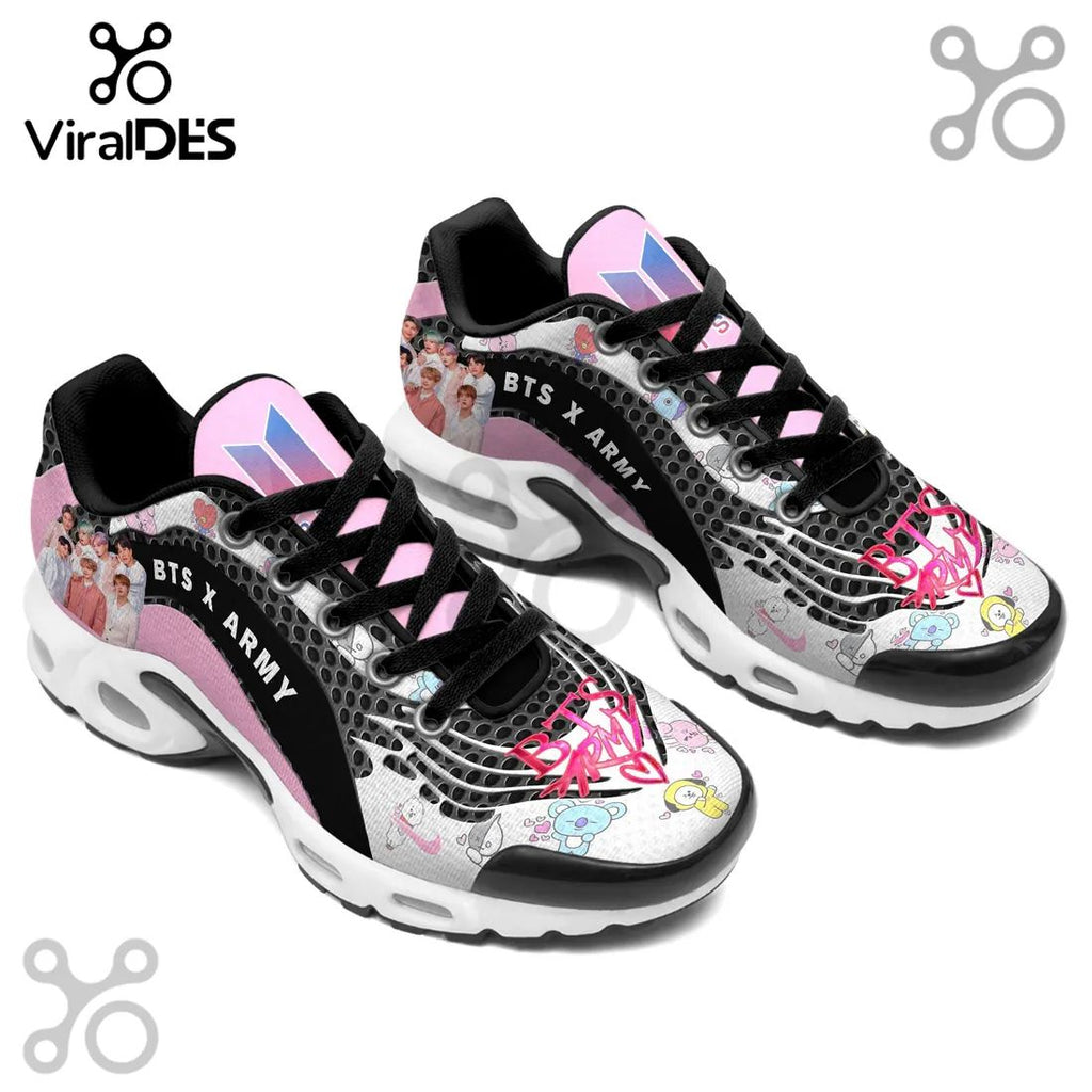 BTS x ARMY Pattern Athletic Running Shoes