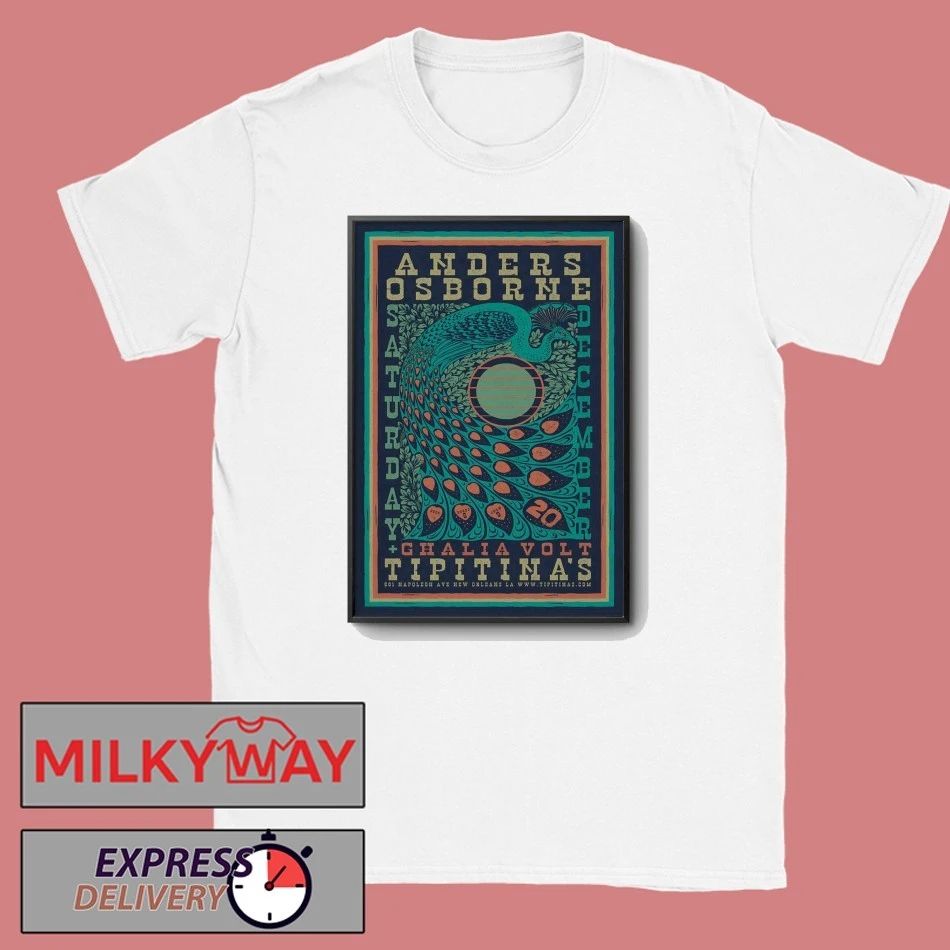 Anders Osborne Dec 20 2025 Tipitina’s New Orleans LA Poster shirt
