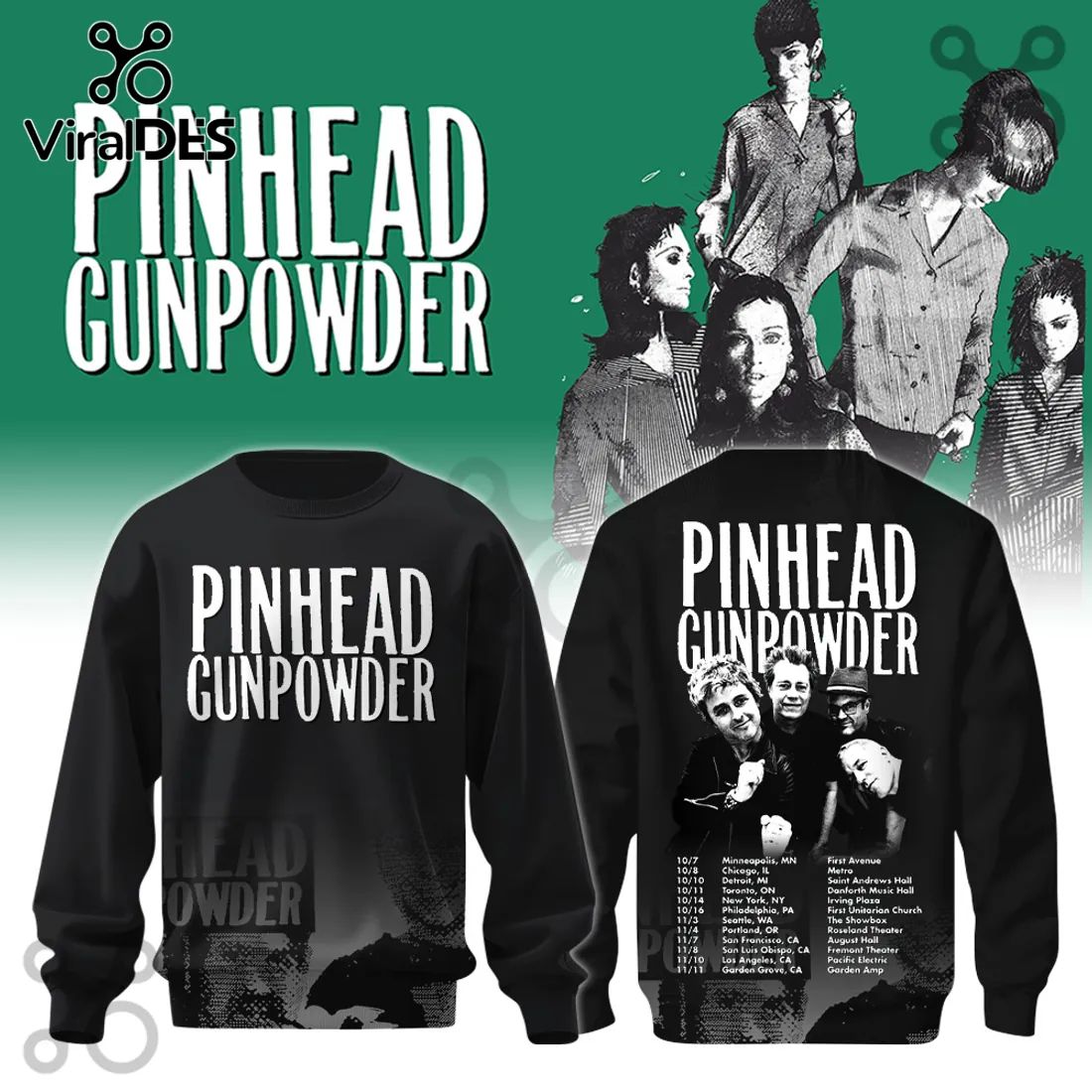 Pinhead Gunpowder Headline Tour 2026 Limited Edition Pullover Hoodie