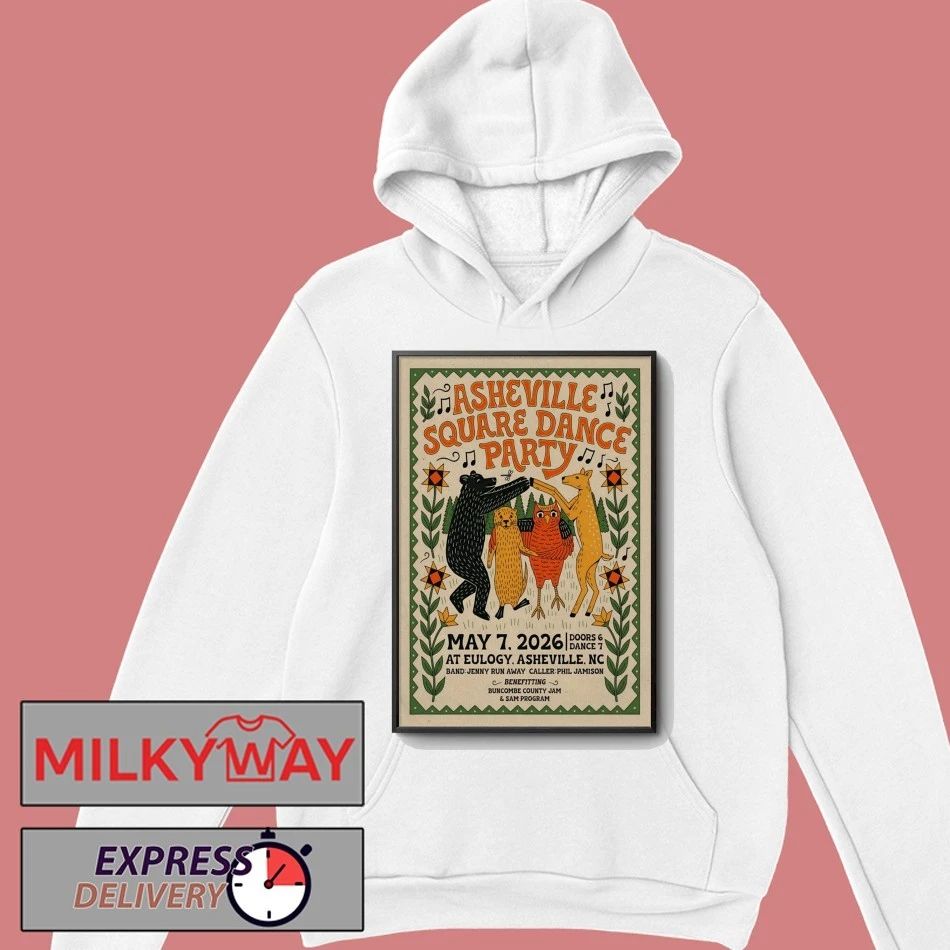 Asheville Square Dance Party In Asheville NC On May 7 2026 Event Poster shirt