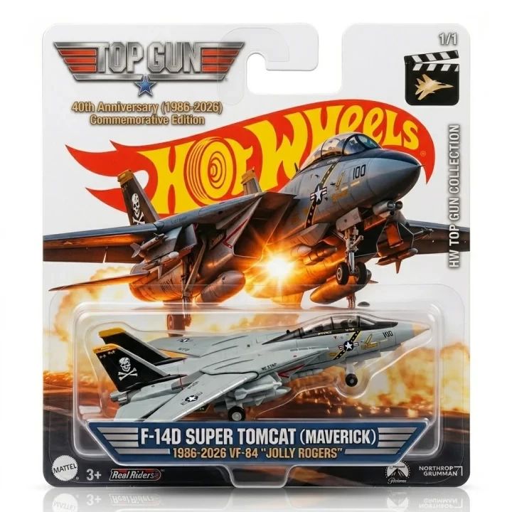 Wheels Top Gun 40th Anniversary F-14 Super Tomcat “Maverick” Edition