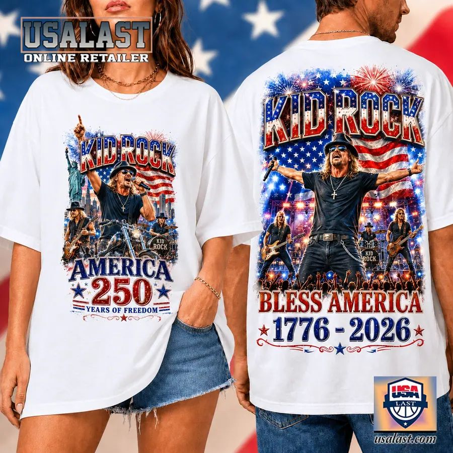 Kid Rock Bless America 250th Anniversary 3D T-Shirt