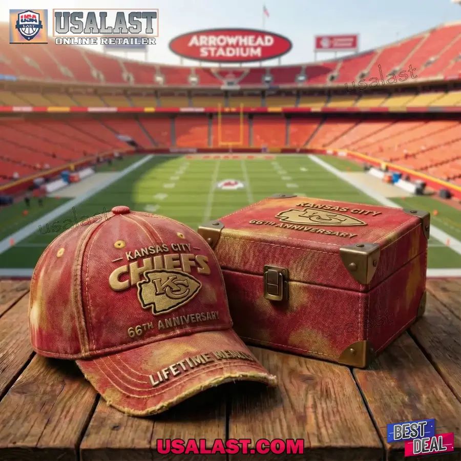 Kansas City Chiefs 66th Anniversary 1960-2026 Baseball Cap