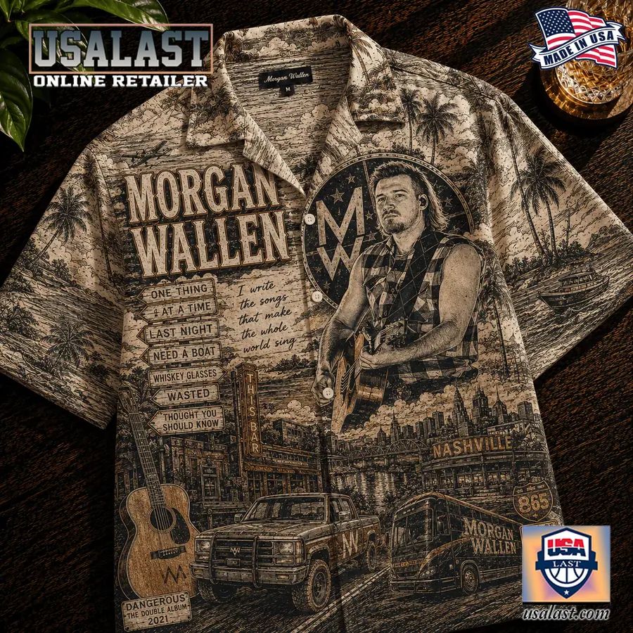 Morgan Wallen Vintage Tropical Hawaiian Shirt