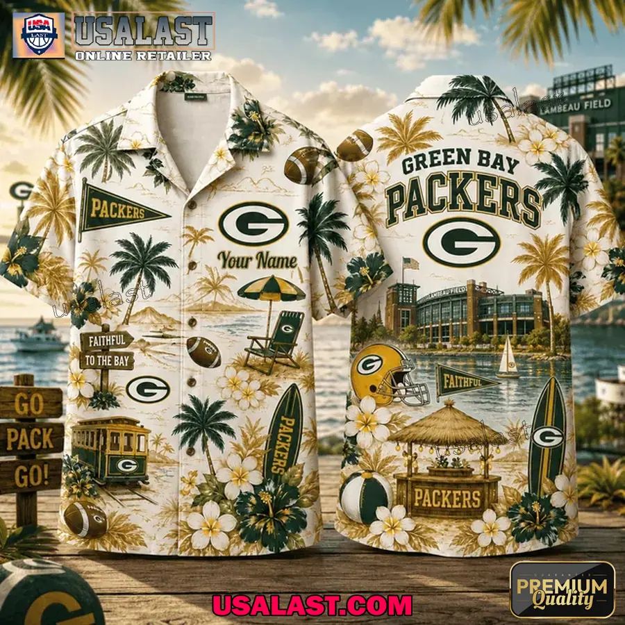 Green Bay Packers Summer Vibes Custom Hawaiian Shirt