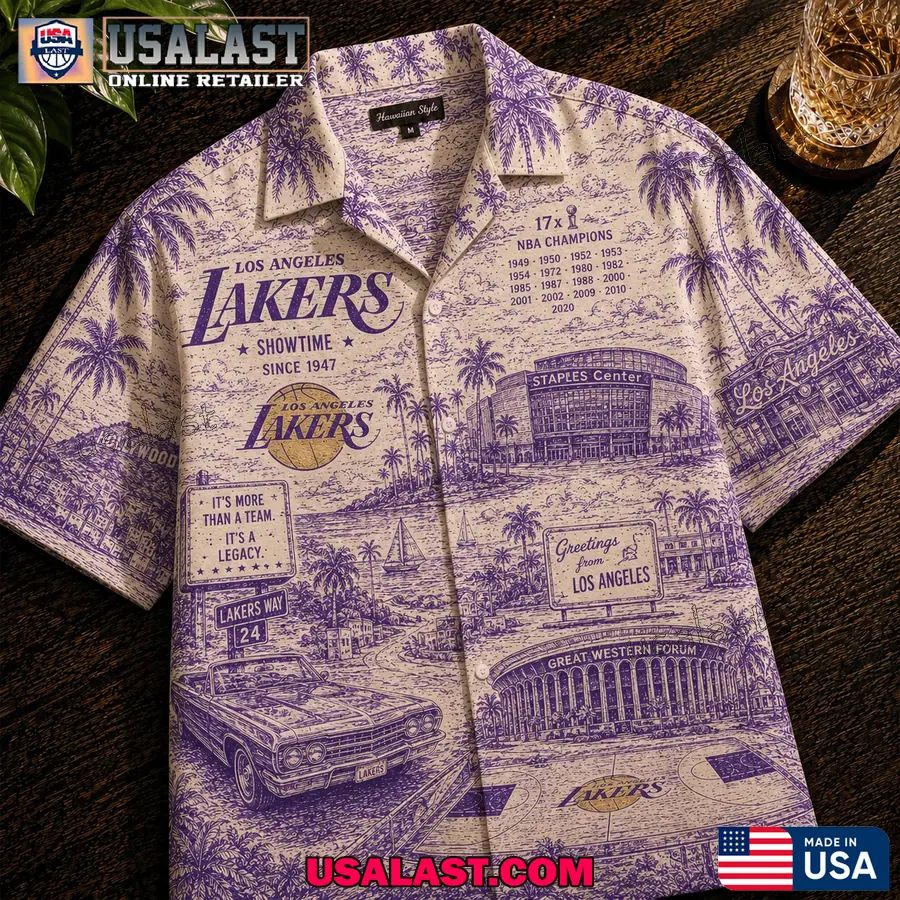 Los Angeles Lakers Tropical Vibes Hawaiian Shirt