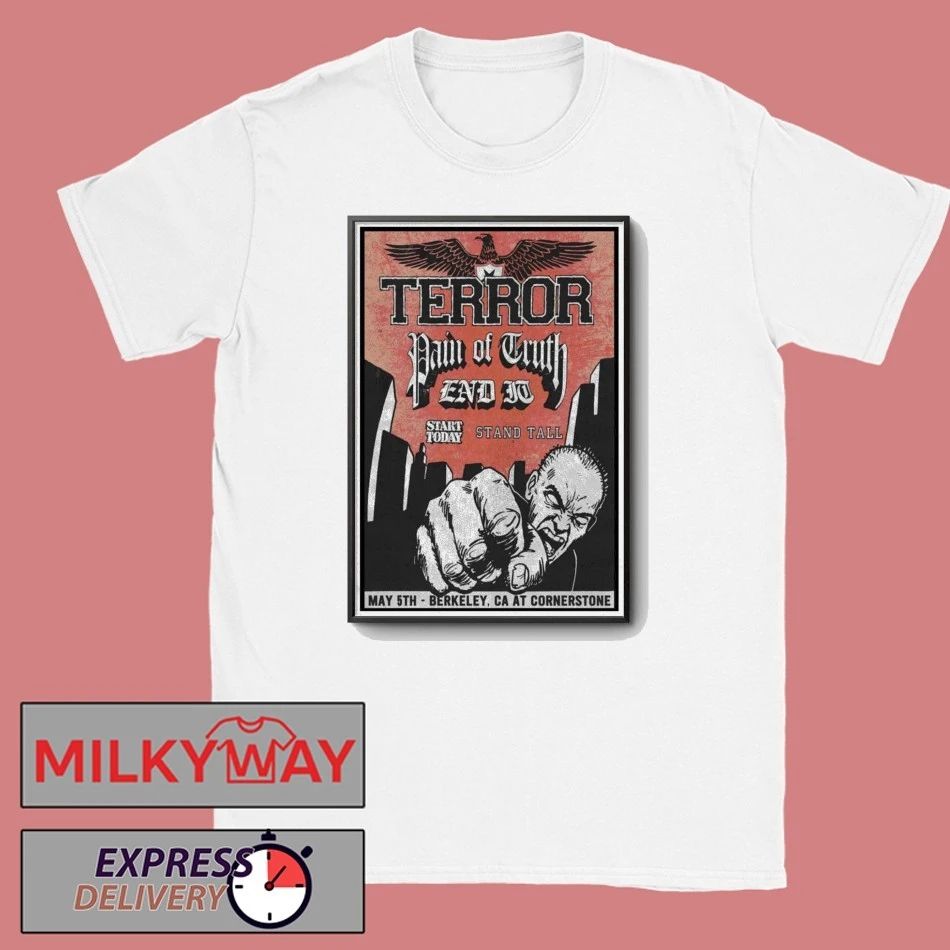 Limited Poster TERROR Berkeley, CA Shows May 05 2026 TOUR shirt