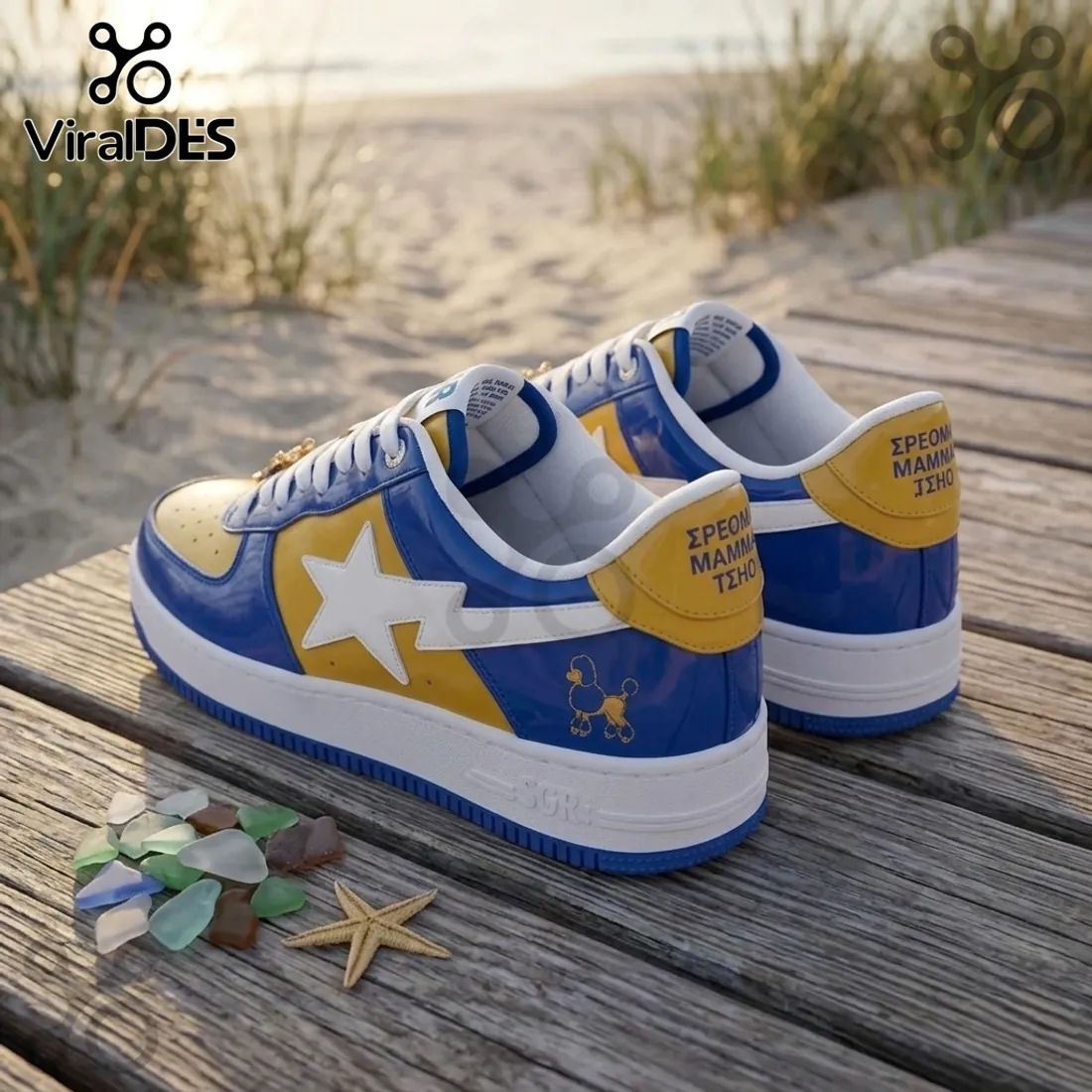 Sigma Gamma Rho 1922 Blue and Gold Air Force 1 Sneakers