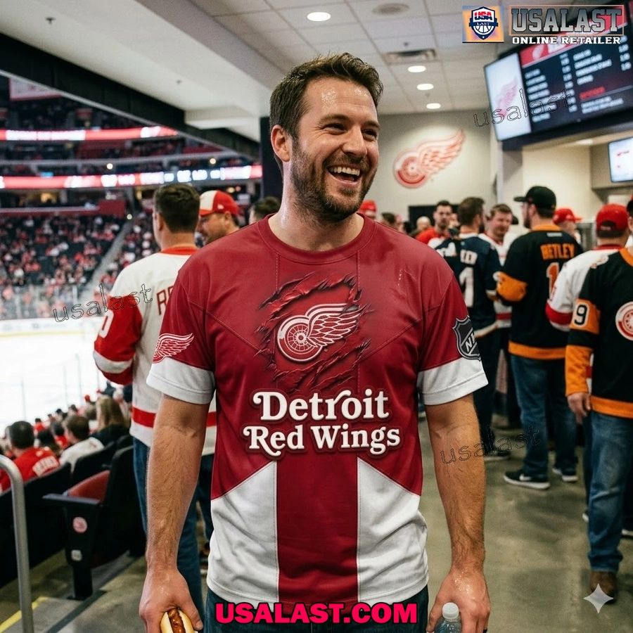 Detroit Red Wings Summer 2026 All Over Printed Shirt
