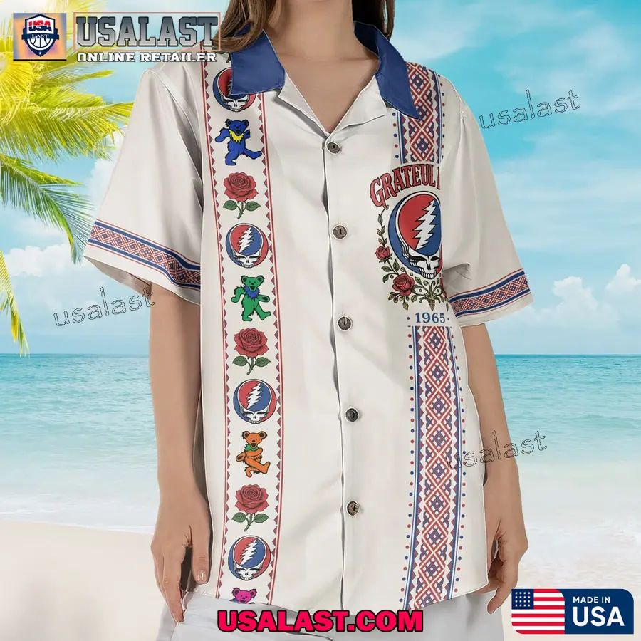 Grateful Dead Steal Your Face Skull Logo 1965 Hawaiian Shirt