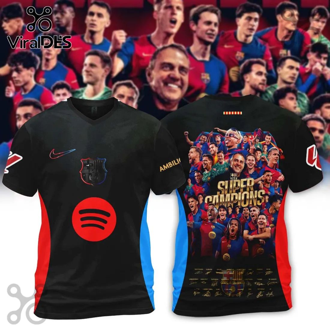 FC Barcelona Super Champions Player Hoodie