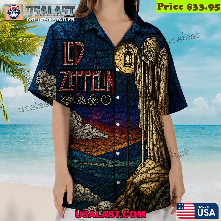 Led Zeppelin The Hermit Stained Glass Hawaiian Shirt