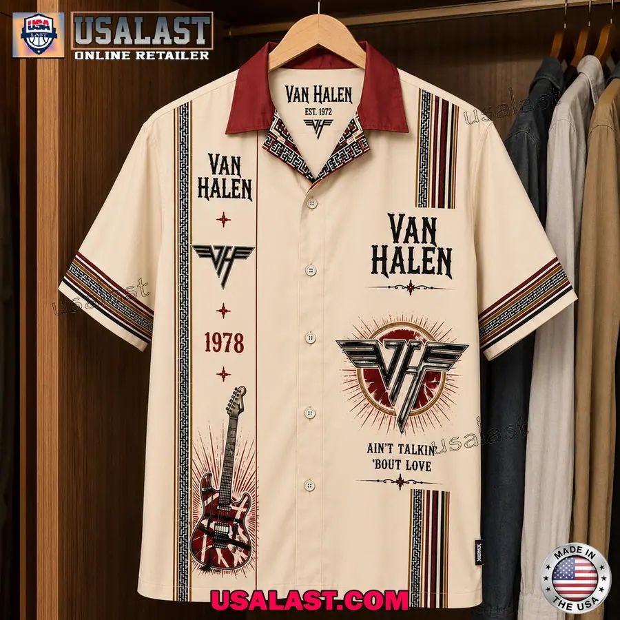 Van Halen Ain’t Talkin’ ‘Bout Love Vintage Hawaiian Shirt