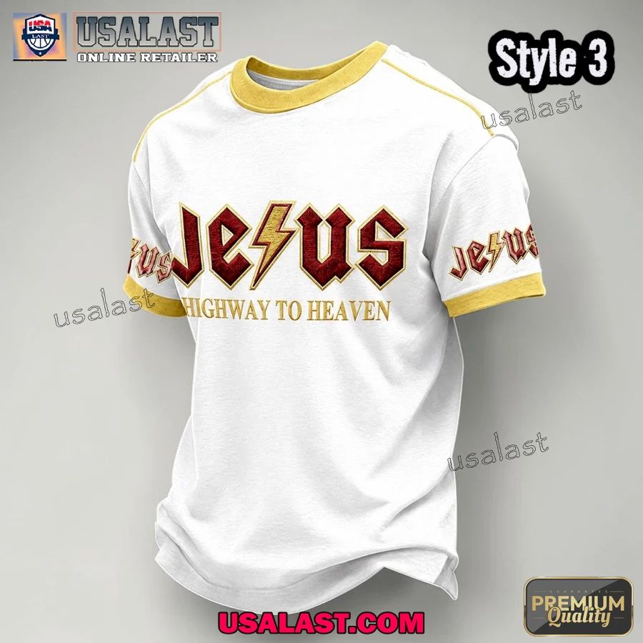 Jesus Highway To Heaven Casual T-Shirt