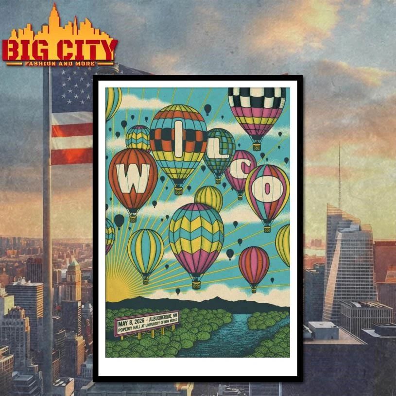 Wilco In Albuquerque NM On May 8 2026 Tour Poster Shirt
