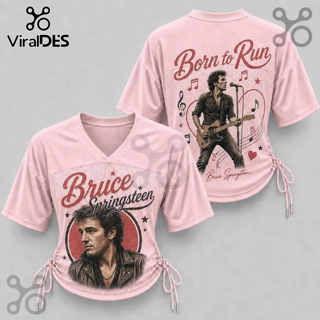 Bruce Springsteen Born to Run Pink Lace-Up Jersey