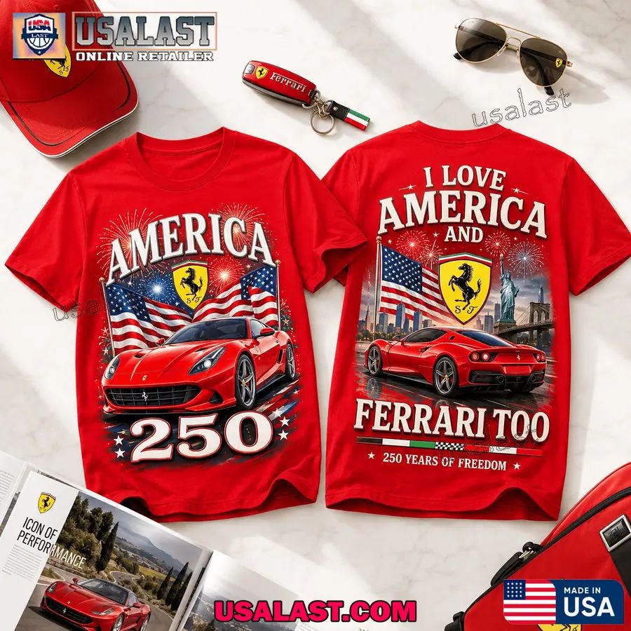 Ferrari America 250th Anniversary Casual T-Shirt