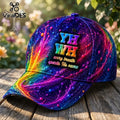 YHWH Religious Cosmic Galaxy Pattern Vibrant Baseball Cap
