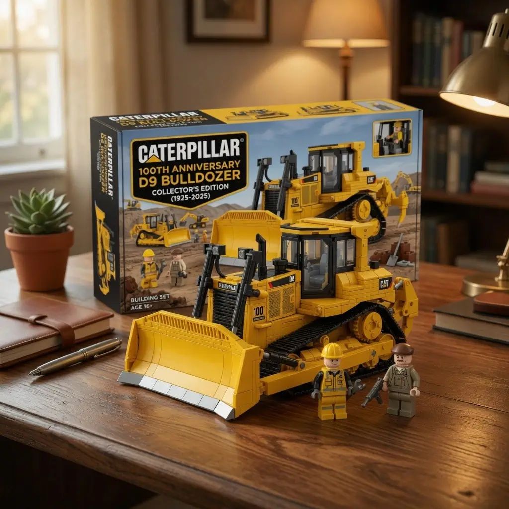 Caterpillar 320 Excavator 100th Anniversary Collection Building Brick Set