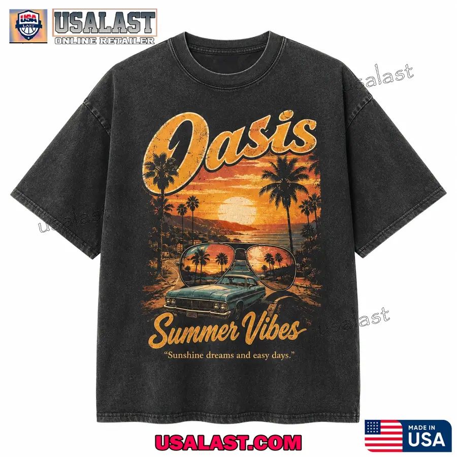 Oasis Band Summer Vibes Classic 3D T-Shirt