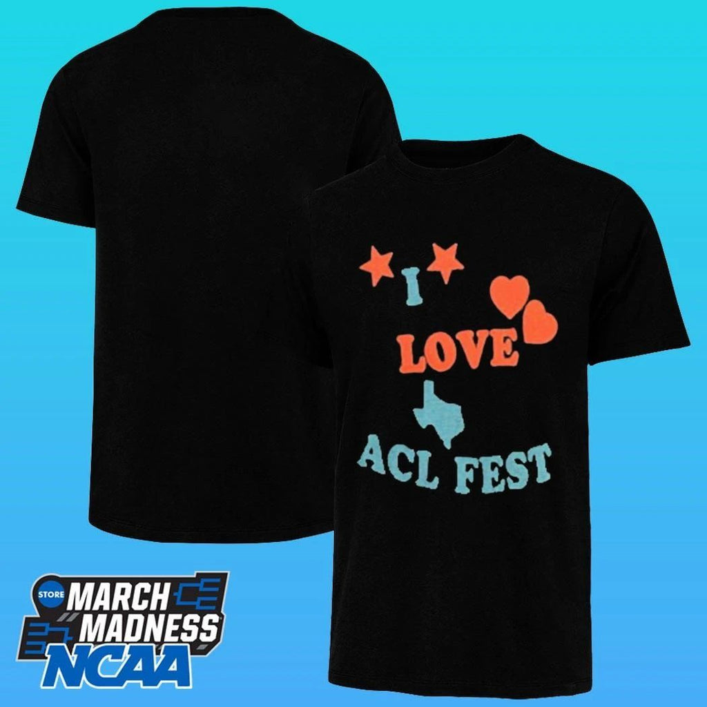 I Love Acl Fest Baby Rib Texas Shirt