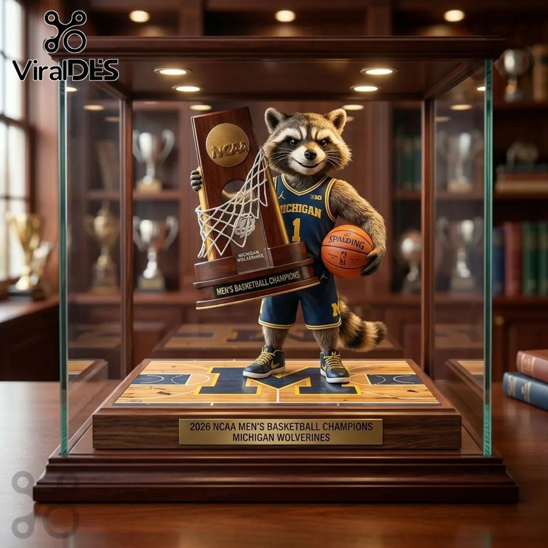Rocket Raccoon x Michigan Wolverines 2026 Acrylic Plaque