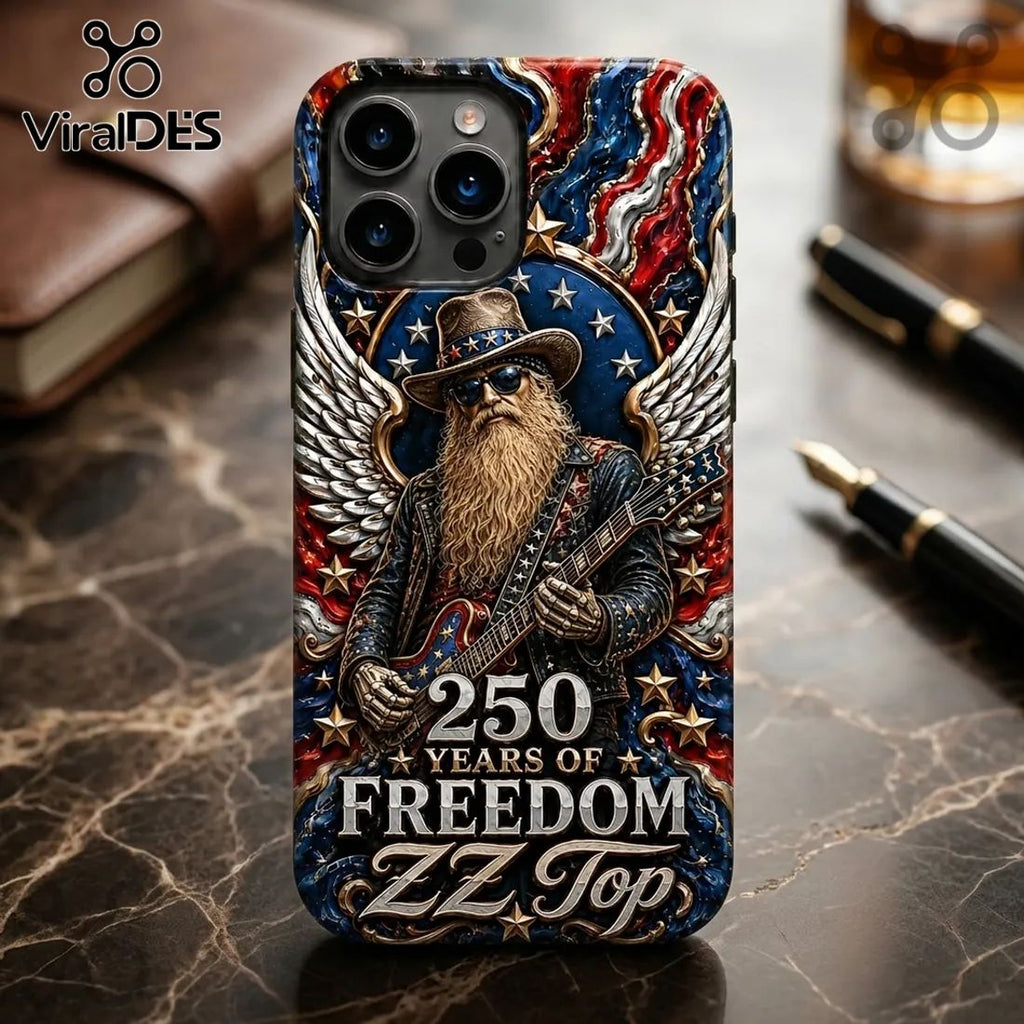 ZZ Top Rock 250 Years of Freedom Patriotic American Phone Case