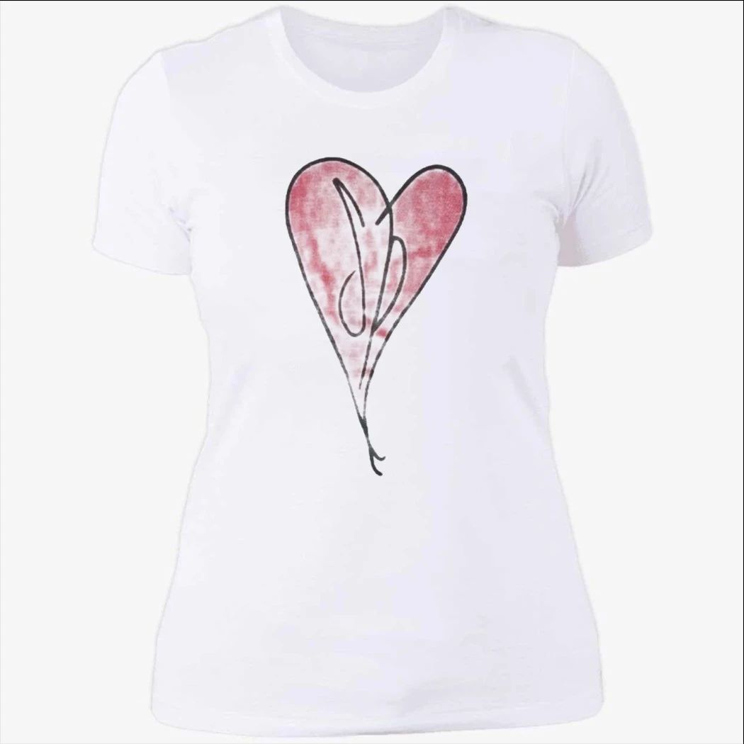 Jaden Mcdaniels Wearing Heart Shirt