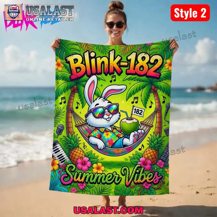 Blink-182 Summer Vibes Beach Towel