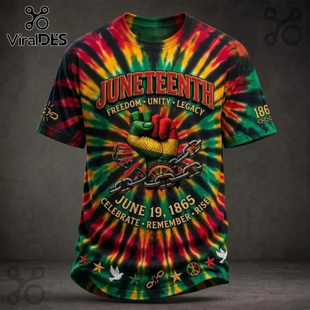 Juneteenth Freedom Legacy Cotton Short Sleeve T-Shirt