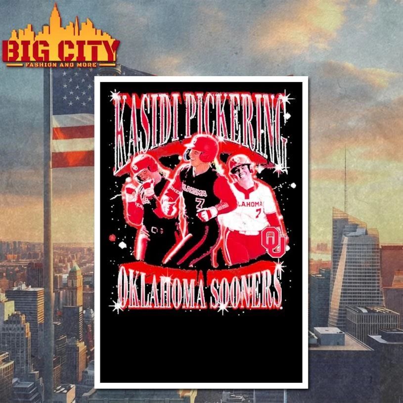 Original Kasidi Pickering Oklahoma Sooners Softball 90’s Graphic shirt