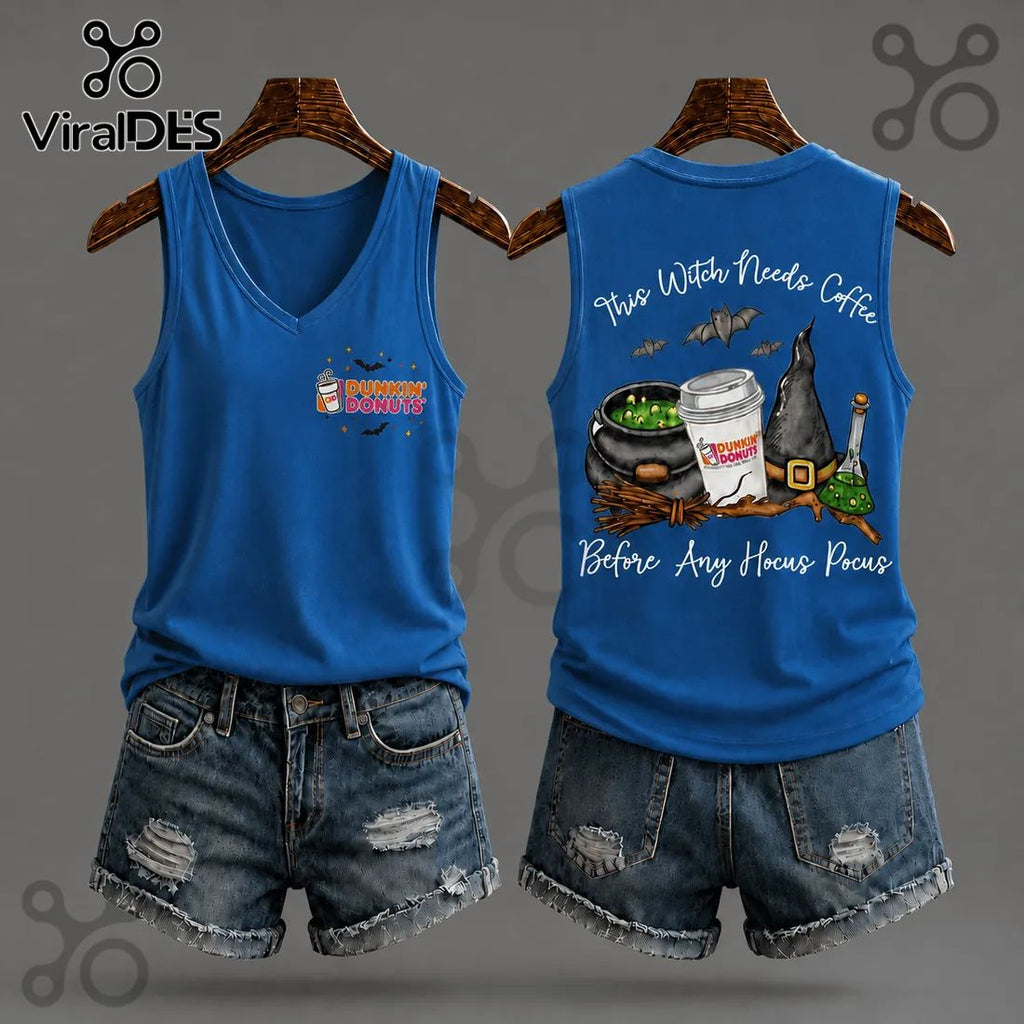 Dunkin Donuts Halloween 2026 V-Neck Tank Top