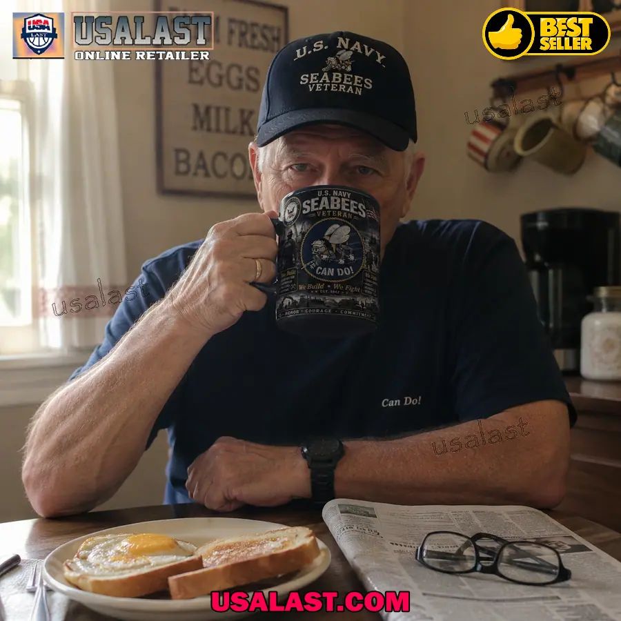 U.S Navy Seabees Veteran Can Do Tribute Coffee Mug