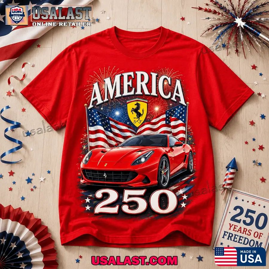 Ferrari America 250th Anniversary Casual T-Shirt