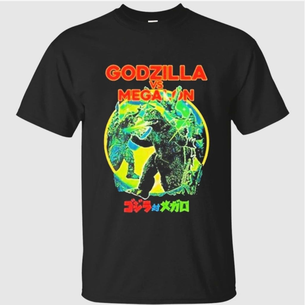Cavitycolors Godzilla Vs. Megalon Retro Showdown Shirt