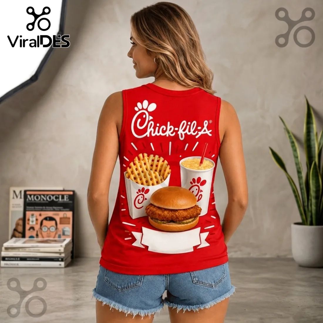 Chick-fil-A Since 1946 Fast Food V-Neck Tank Top