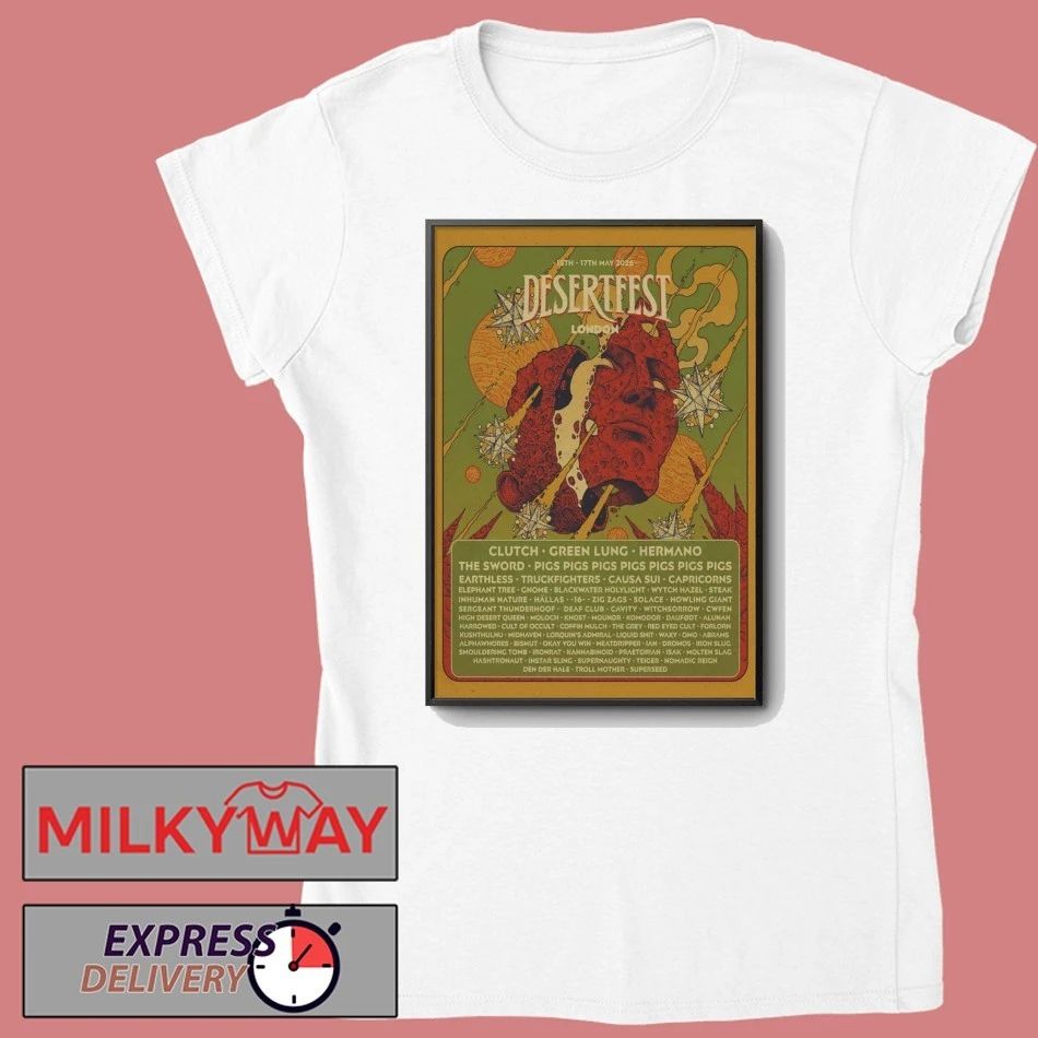 LIMITED Desertfest London Poster May 15-17 2026 Tour shirt