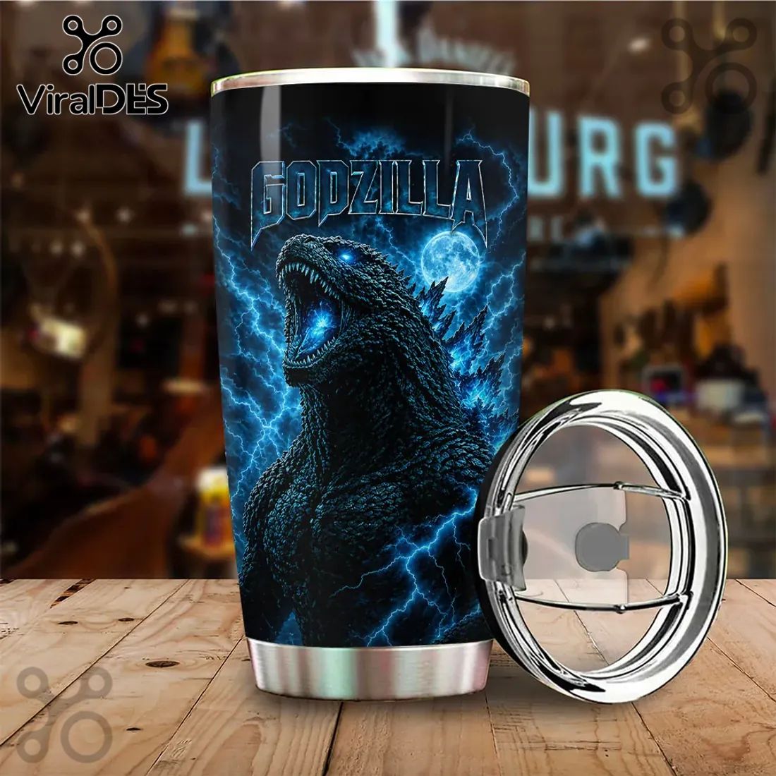 Godzilla King of the Monsters Stanley Tumbler