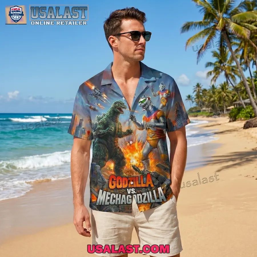 Godzilla Vs Mechagodzilla Premium Hawaiian Shirt
