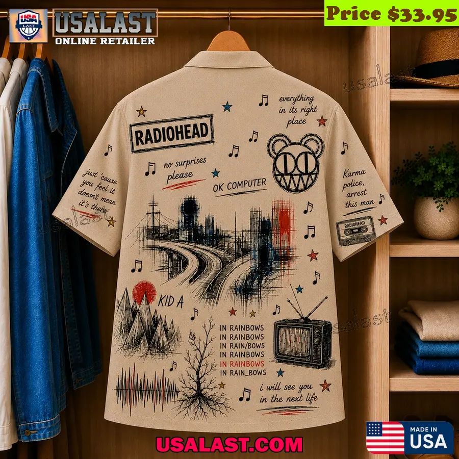 Radiohead OK Computer Vintage Hawaiian Shirt
