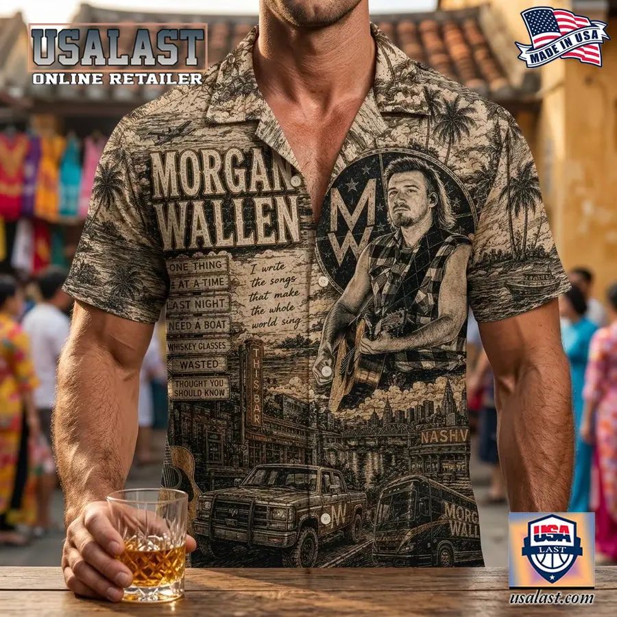 Morgan Wallen Vintage Tropical Hawaiian Shirt