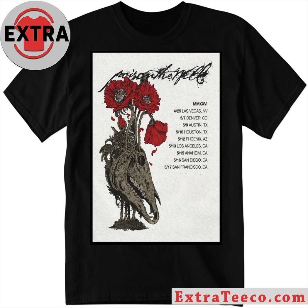 Poison The Well Peace In Place Tour 26 Poster Shirt