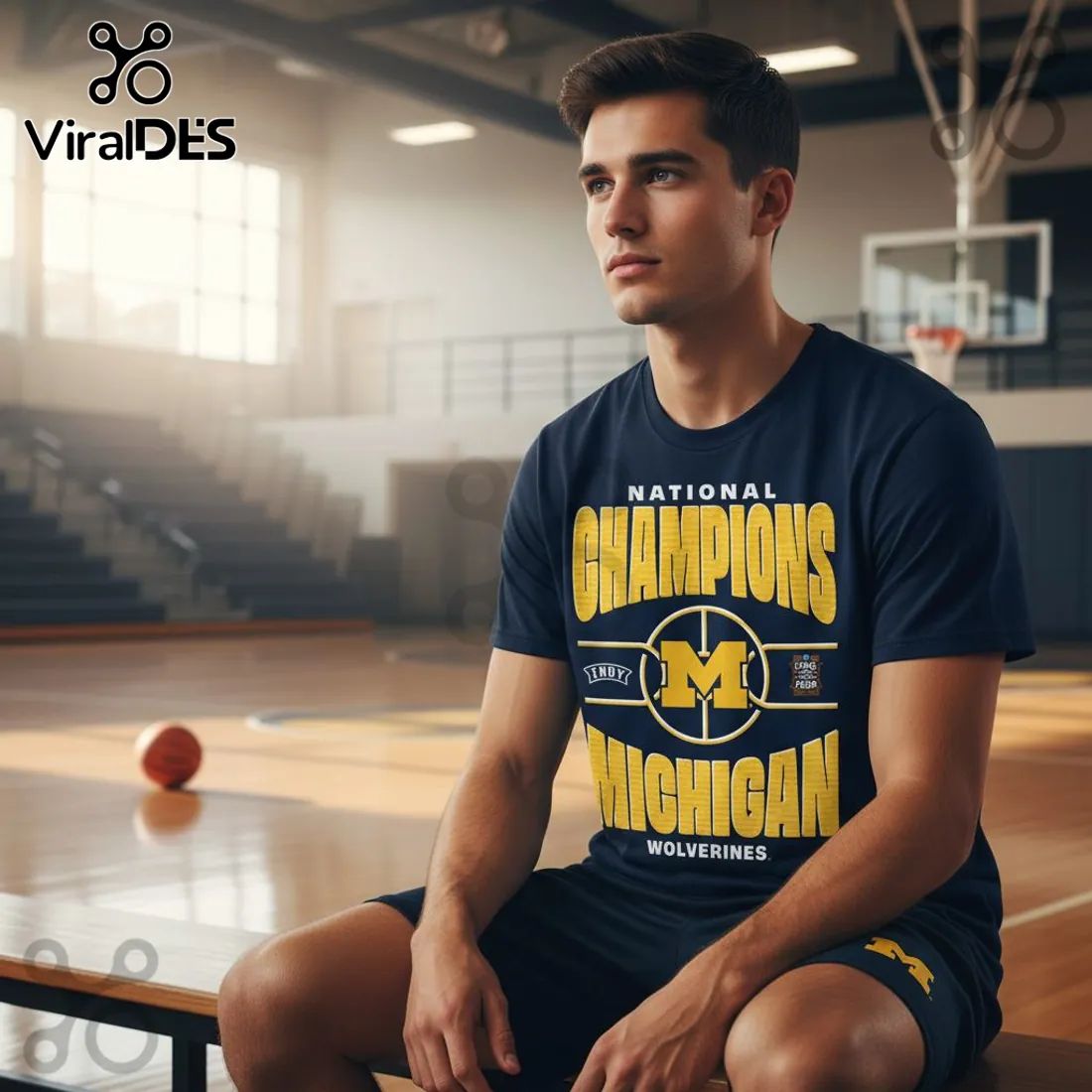 Michigan Wolverines National Champions 2026 Final Four Commemorative T-Shirt