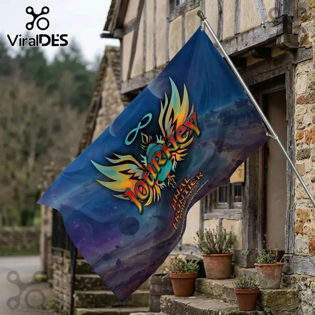 Journey The Final Frontier Tour 2026 Music Band Collectible House Flag